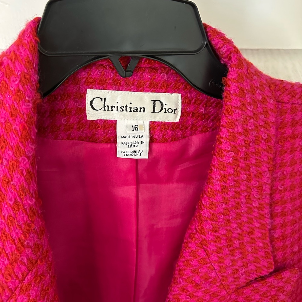 Dior Women's Vibrant Pink Suit Set
